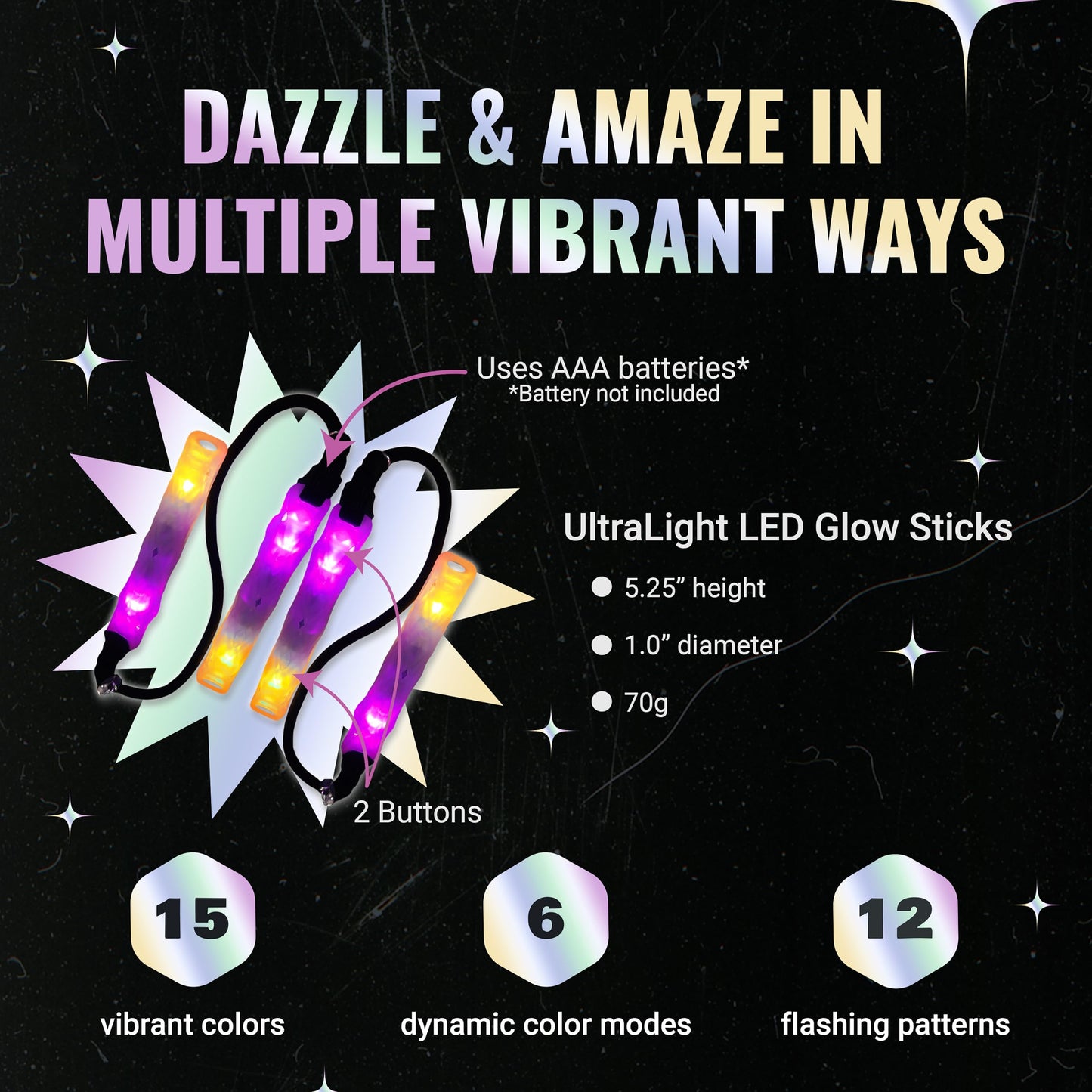 UltraPoi HelixPoi Set - LED Visual Poi with 70+ Color Modes - Spinning Light LED Poi w/LED Glowstick Handles  Soft Cases & Adjustable Leashes - Ideal Flow Arts for Music Festivals  Parties  & Raves