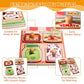 Zeoddler Wooden Puzzles For Toddlers, 4 Pcs Peg Puzzles For Kids 2-4, Preschool Learning Puzzles For 2 3 Years Old, Montessori Puzzle For Boys, Girls