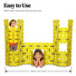 Fort Boards Yellow Deluxe Fort Building Kit - Indoor Outdoor Play Set for Kids Ages 5-12, STEM Educational Toy, Plastic