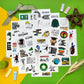 BulbaCraft 100Pcs Vinyl Golf Stickers – Funny Scrapbooking & Laptop Decals, Golf Party Decorations, Gifts for Men & Women