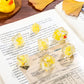 Kathfly 14 Die Rubber Ducks Dice, Resin Polyhedral Dice Set Filled With Animal, Ice Cool Rubber Ducks Translucent Cute Playing T