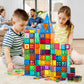 Anbalulu Magnetic Building Tiles,Magnet Building Set,Magnetic Blocks, 3D Stem Stacking Toys, Magnets Toy For Kids Boys Girls