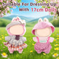 4 Pack-17 Cm Doll Clothes For Cute Accessories For Fashion,Perfect For Play & Display, Dolls Clothing Girl Chic Style Set Elegan