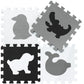 Qqpp Eva 18 Tiles Baby Play Mat For Playing, Interlocking Foam Floor Mats For Tummy Time & Crawling, Flooring Tiles With Animals