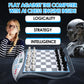 LEVEROAM Electronic Chess Set with Voice Teaching, Magnetic Board for Beginners & Advanced Players, Grey/White