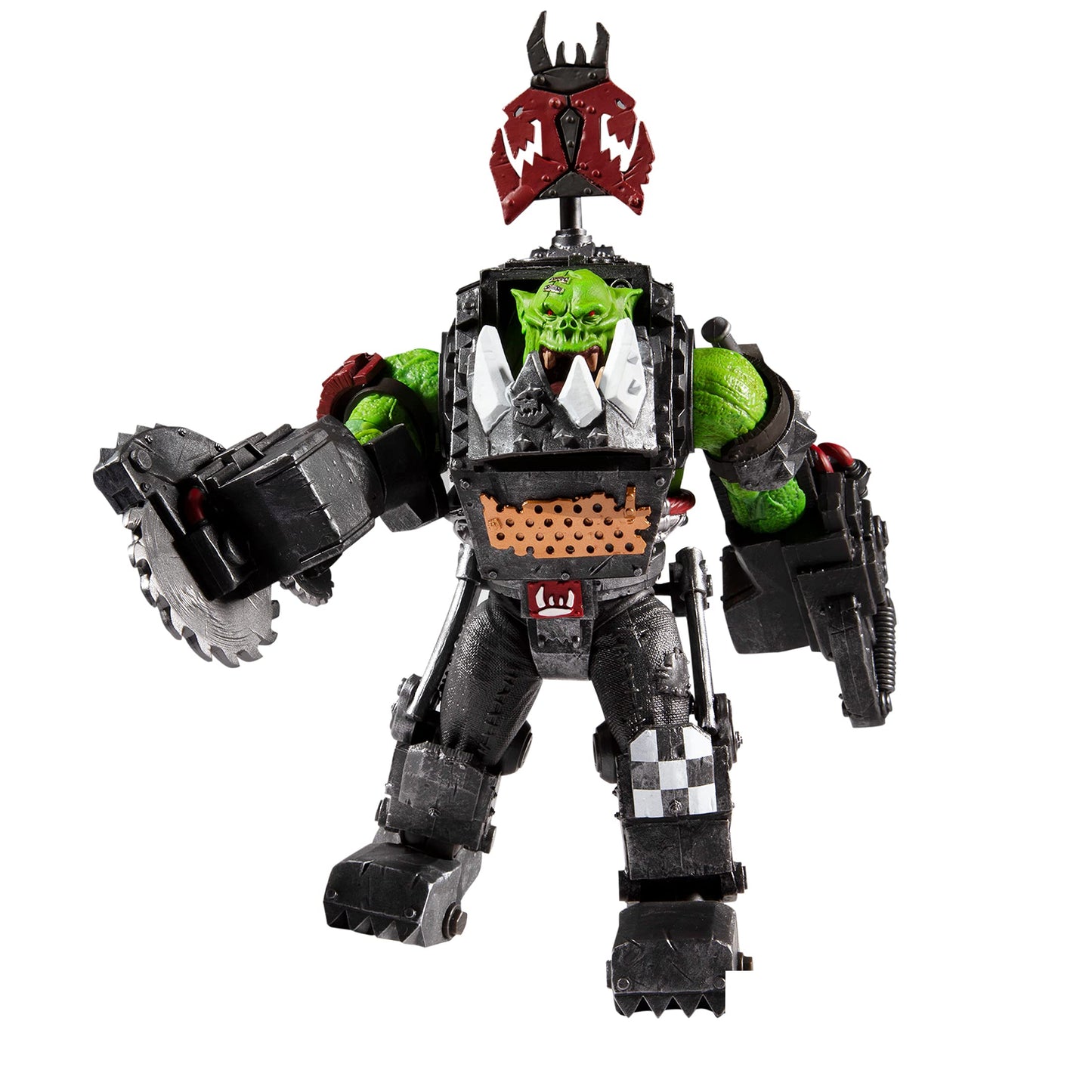 Warhammer 40,000 Ork Meganob With Buzzsaw & Base Mega Action Figure