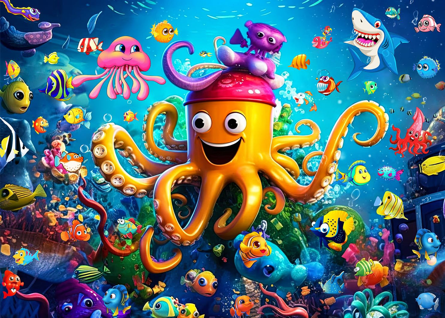 Jigsaw Puzzles for mature-themeds 1000 Piece Puzzle for mature-themeds 1000 Pieces Puzzle 1000 Pieces-Beautiful Colorful Ocean