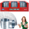 The Dreidel Company Silver Metal Coil Spring, Goody Bag Fillers, Party Favor For Kids, Variety Of 2.4' (60Mm) Individually Boxed (3-Pack)