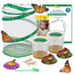 Insect Lore Butterfly Garden With Two Cups Of Live Caterpillars | Original Habitat, Stem Journal, Chrysalis Holding Logs, 10 Live Baby Caterpillars | Painted Lady Butterflies | Life Science Education