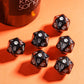 HDdais 10 Pack Black D20 Dice, Set of 10, 20 Sided Dice D20 Polyhedral Dice for DND RPG MTG Tabletop Game