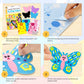 Vkpi 4 Butterflies Foam Art Crafts Gift Kit, Creative Make Your Own Butterflies, Cartoon Paper Craft Projects For Kids Ages 4+ T