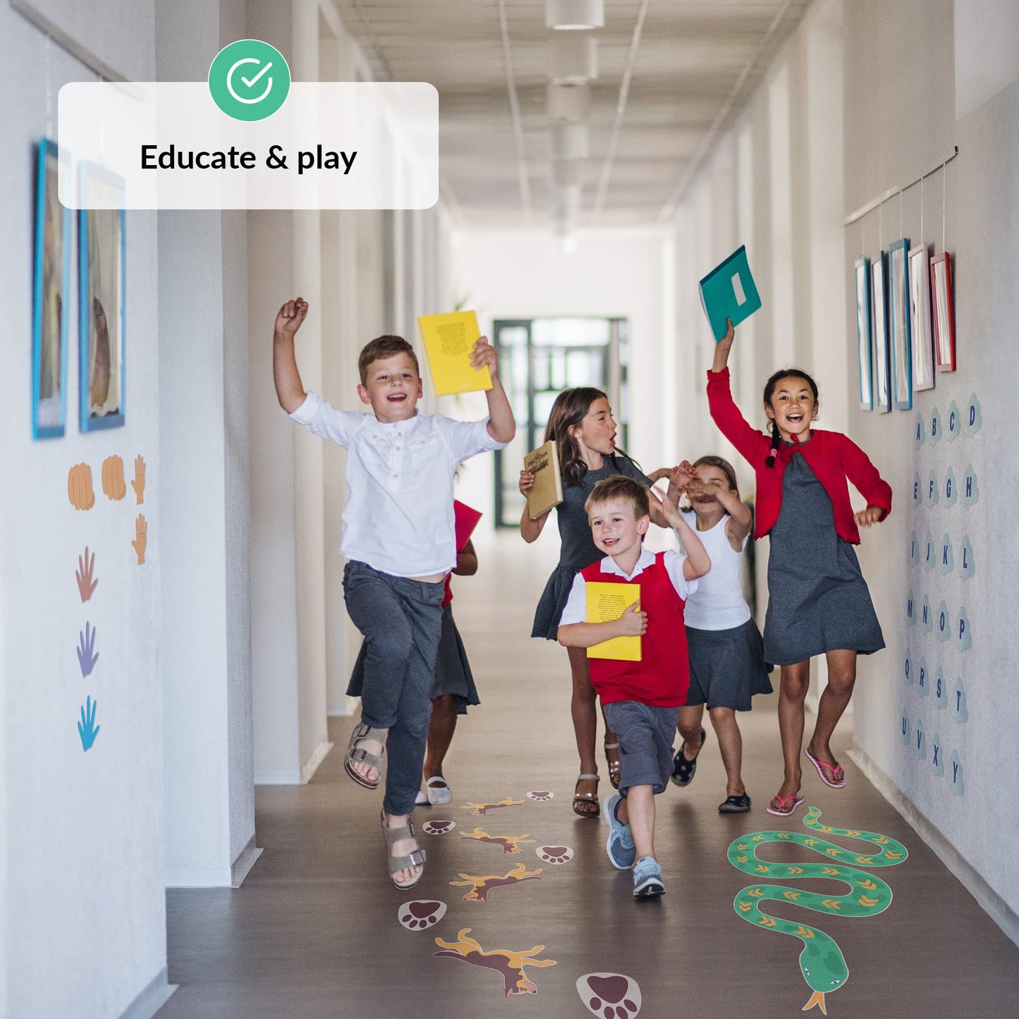 Sensory Path Decals For Floor & Wall | 126 Educational And Interactive Stickers For Kids | Sensory Walk Decals | Sensory Stimula