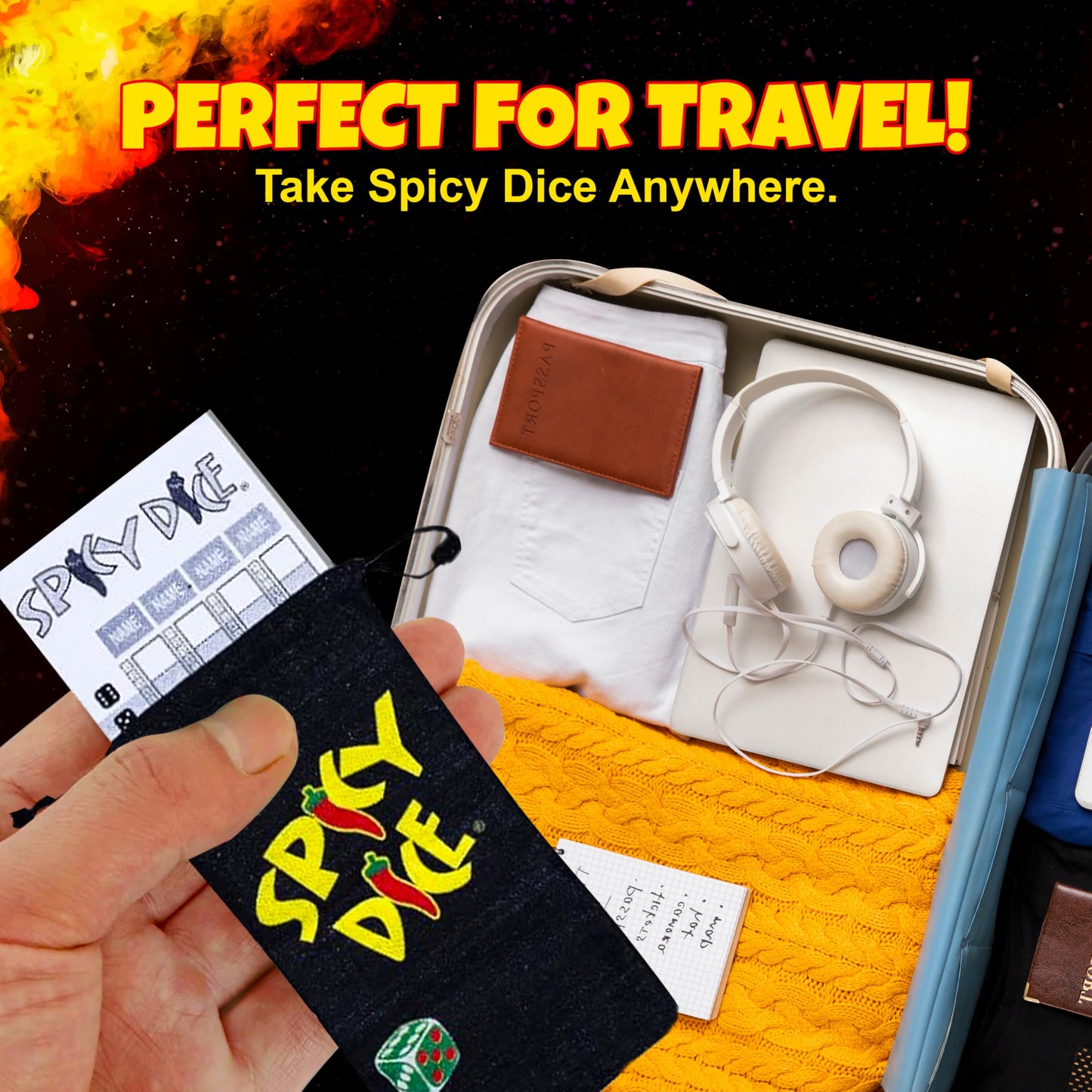 Spicy Dice Triple Dice Set - 3 Unique, Random Colors Of Pearlized Dice For Adults And Families. Elevate Game Nights, Dice Games,