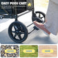 Easyego Stroller Wagon For 2 Kids With Rain Cover, Foldable Wagons Carts Featuring High Seats With 5-Point Harnesses, Easy-Acces