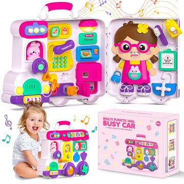 Ryotagift Baby Montessori Busy Board For 1-2 Year Old Boy Girl Gift,Musical Toddler Toys For 1+ Year Old,Early Educational Toy F