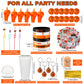 Weysat 184 Pcs Basketball Party Favors, Basketball Party Supplies With Cup Straw Stress Ball Keychain Sticker Bracelet Whistle T