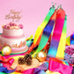 Hapmars 20 Pack Ribbon Dancer Wands For Kids, Rainbow Streamers, Party Favors Goodie Bags Stuffers, Girls Birthday Gifts For Dan