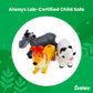 Boley Soft Farm Animal Toys - 6 Piece Assortment - Cute Plastic Figures for Kids Ages 3+ - 6 Pack Cartoon Farm Animals