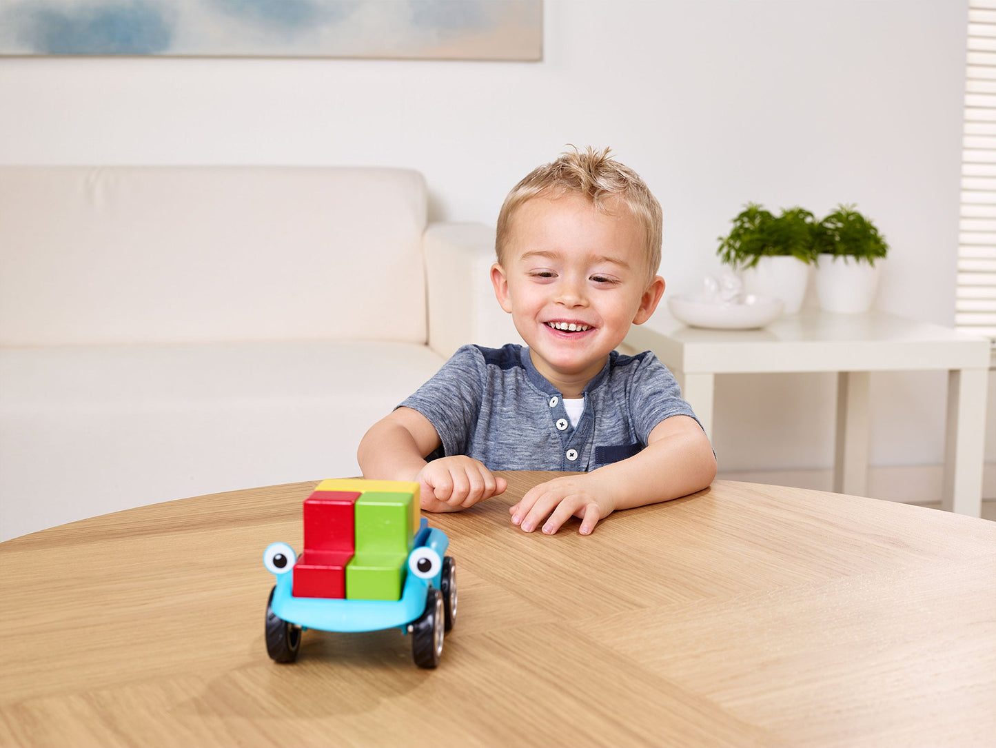 Smartgames Smart Car 5 X 5 Wooden Cognitive Skill-Building Puzzle Game Featuring 96 Playful Challenges For Ages 4+