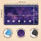 Paramint Cosmic Purple Playmat With Zones (Stitched) - Mtg Playmat - Compatible With Magic The Gathering Playmat - Play Mtg, Yug