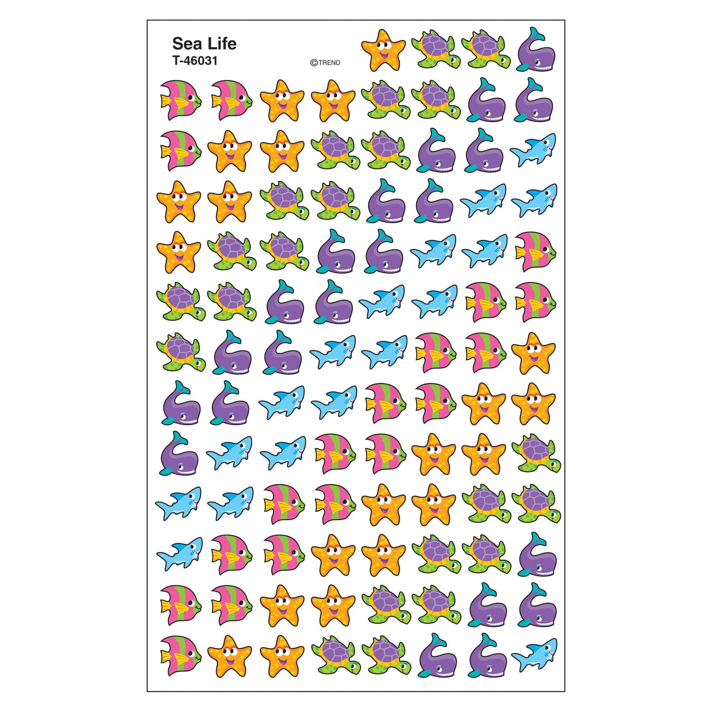 Trend Sea Life superShapes Stickers, Classroom Incentives, 800 Count