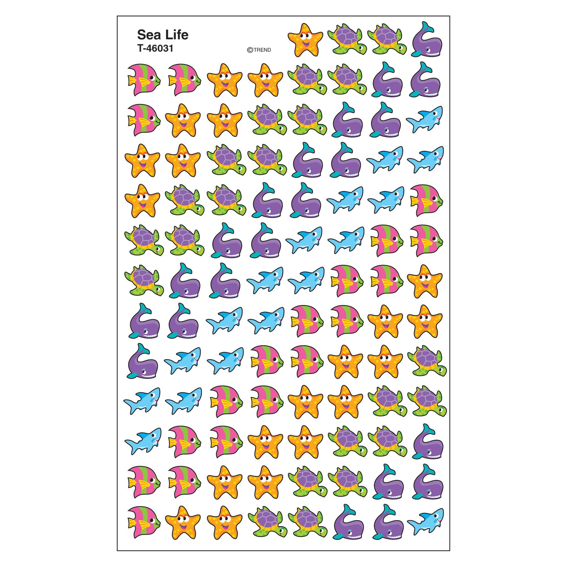 Trend Sea Life superShapes Stickers, Classroom Incentives, 800 Count