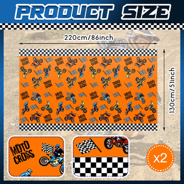 Dirt Bike Birthday Party Decorations Tablecloths Motorcycle Table Covers Dirt Bike Theme Table Covers Checkered Racing Baby Show