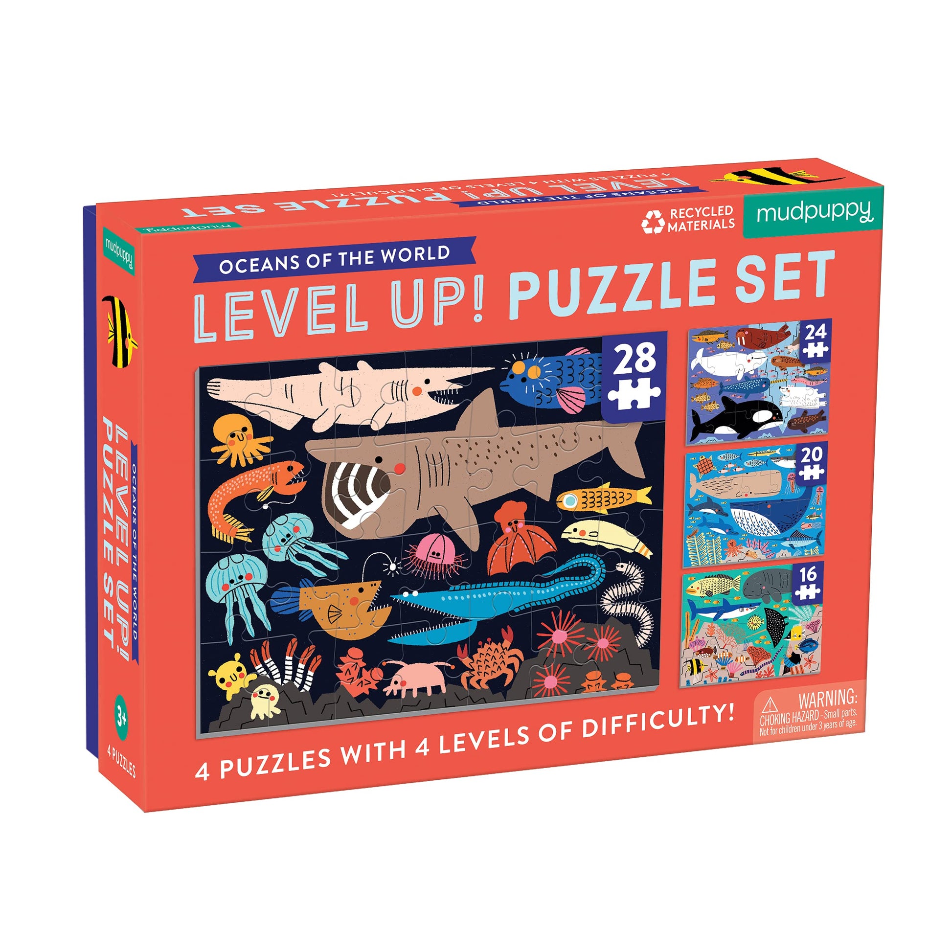 Mudpuppy Oceans of The World Level Up! Puzzle Set