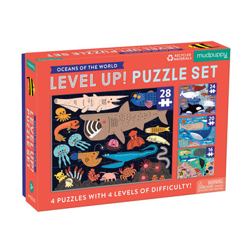 Mudpuppy Oceans of The World Level Up! Puzzle Set
