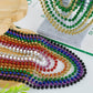 72PCS Mardi Gras Beads, Metallic 10 Kinds Bead Necklace Party Favors, 33'' Mardi Gras Necklace Women Men Stuff, Festival Parade