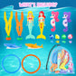 Huuidy Pool Diving Toys For Kids 4-12 Set, Mermaid Toys Dive Toy For Toddlers With Storage Bag, Diving Rings Gems For Pool Games