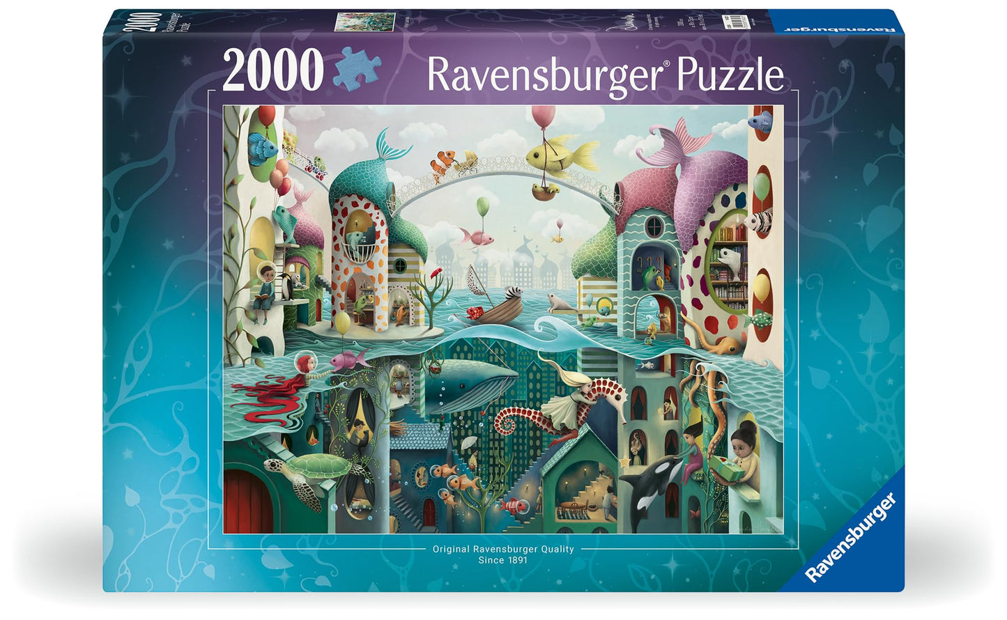 Ravensburger 2000 Piece Jigsaw Puzzle - Unique Artisan Design, Softclick Technology, 39 x 30 inches, Multicolor, Model 16823