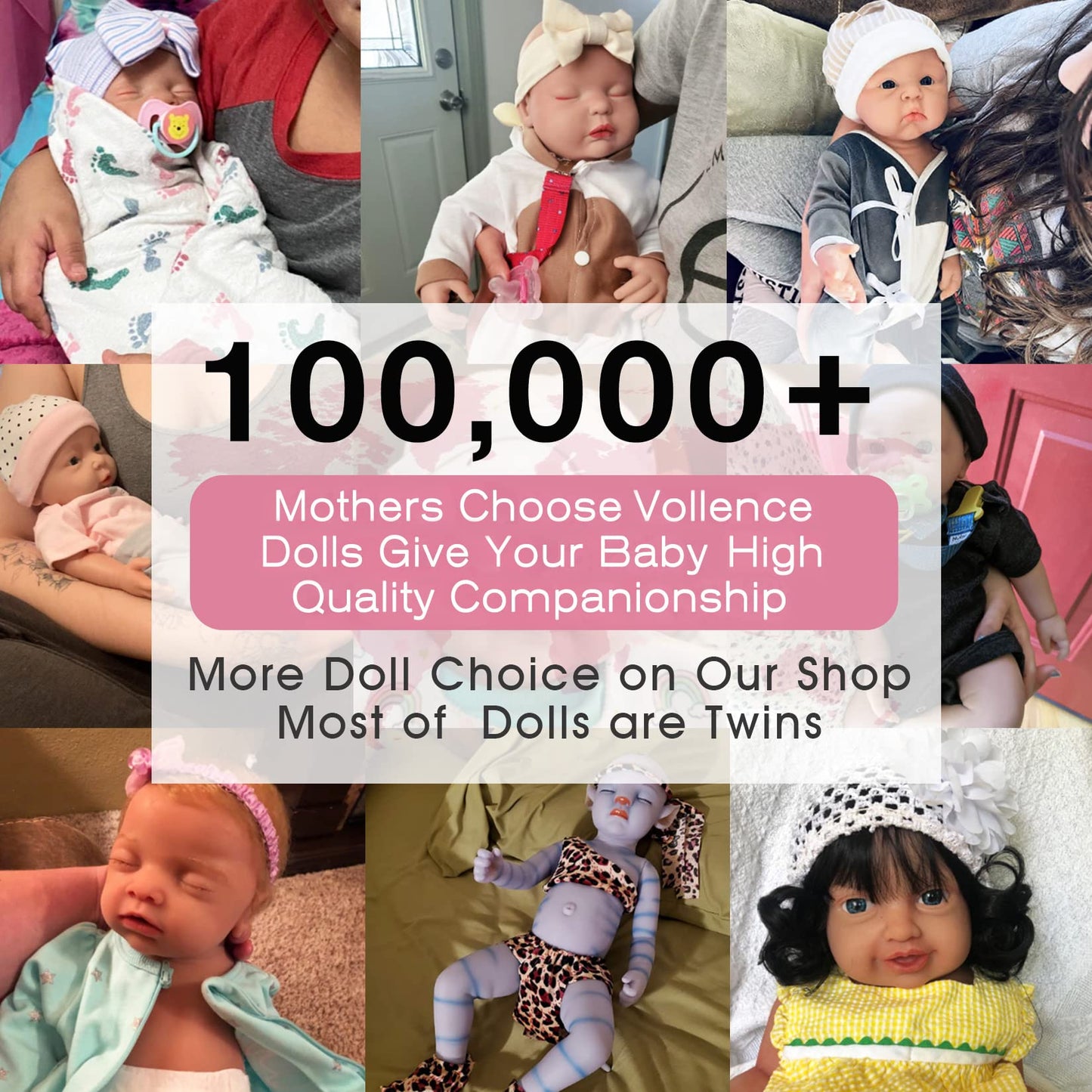 Vollence 14 inch Realistic Silicone Newborn Baby Doll - Boy