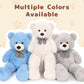 Maogolan Big Fluffy Gray Teddy Bear 39 Inch Large Grey Stuffed Animal For Girlfriend Kids Boyfriend Teens