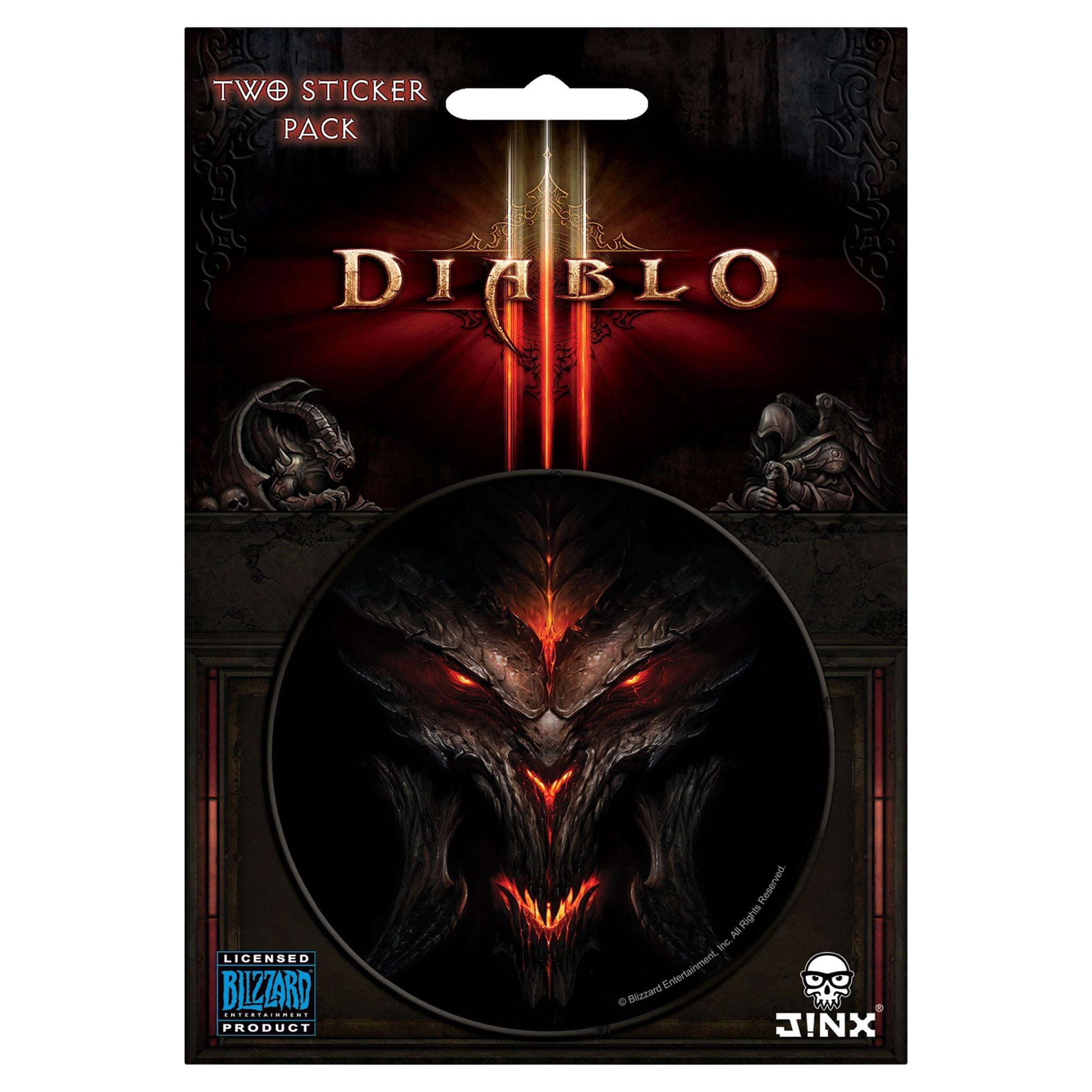 JINX Diablo III Face Sticker, Multi-Colored, 3
