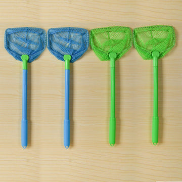 Coopay 4 Pieces Kids Fishing Net Catching Bug Nets Fish Butterfly Nets Beach Toys For Kids Outdoor Playing (Blue, Green)