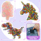 Skin Picking Fidget Toy, Dinosaurs Picking Pad, Silicone Picking Fidget Pad, Sensory Pick Pad, Trichotillomania Toys For Skin Pickers, Dermatillomania, Adhd, And Ocd, Sensory Toys For Skin Picking