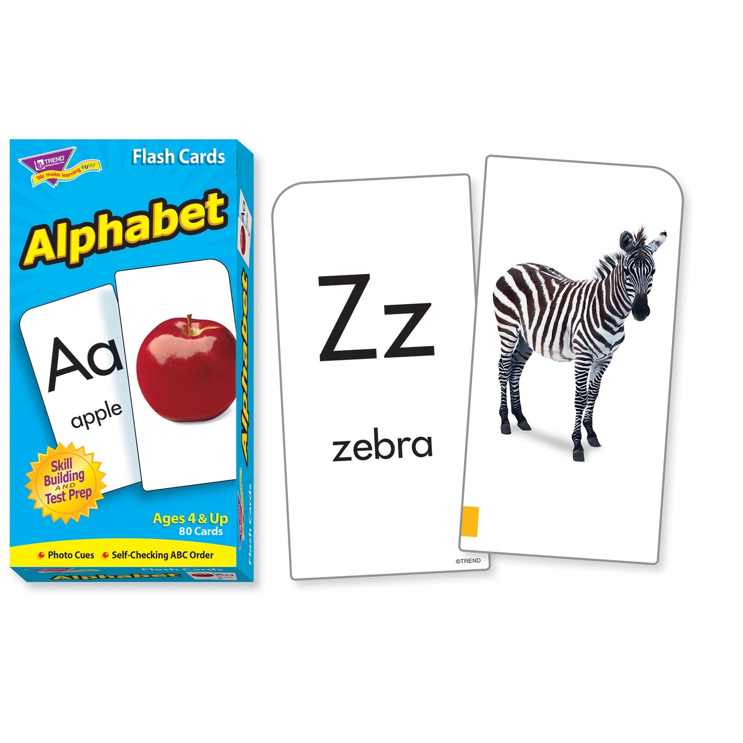 Trend Enterprises: Alphabet Skill Drill Flash Cards, Content-Rich Self-Checking Cards To Practice And Master, Great For Skill Bu