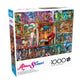 Buffalo Games 1000 Piece Jigsaw Puzzle - The Grand Fiction Library - Large Multicolor Cardboard - Model 12752