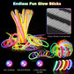 Glow Party Supplies, 138Pcs Glow In The Dark Party Supplies, 10Pcs Foam Glow Sticks,50Pcs Glow Sticks,10Pcs Led Glasses,10Pcs Led Bunny Ear Headband,20Pcs Led Ring,18Pcs Pop Tubes,20 Led Bracelet
