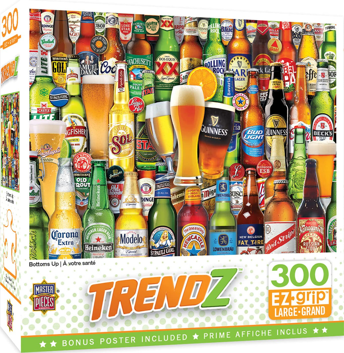 Baby Fanatics MasterPieces 300 Piece EZ Grip Jigsaw Puzzle - Umbrella Drinks - 18x24