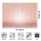 Avezano 8x6ft Rose Gold Bokeh Backdrop Glitter Rose Gold Sweet Sixteen Birthday Party Background Rose Gold Birthday Baby Shower