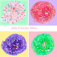 9 Pack Clear Crystal Slime Kit, Super Soft And Glossy Jelly Crunchy Slime, Diy Jelly Cube Slime Party Stress Relief Toys For Gir