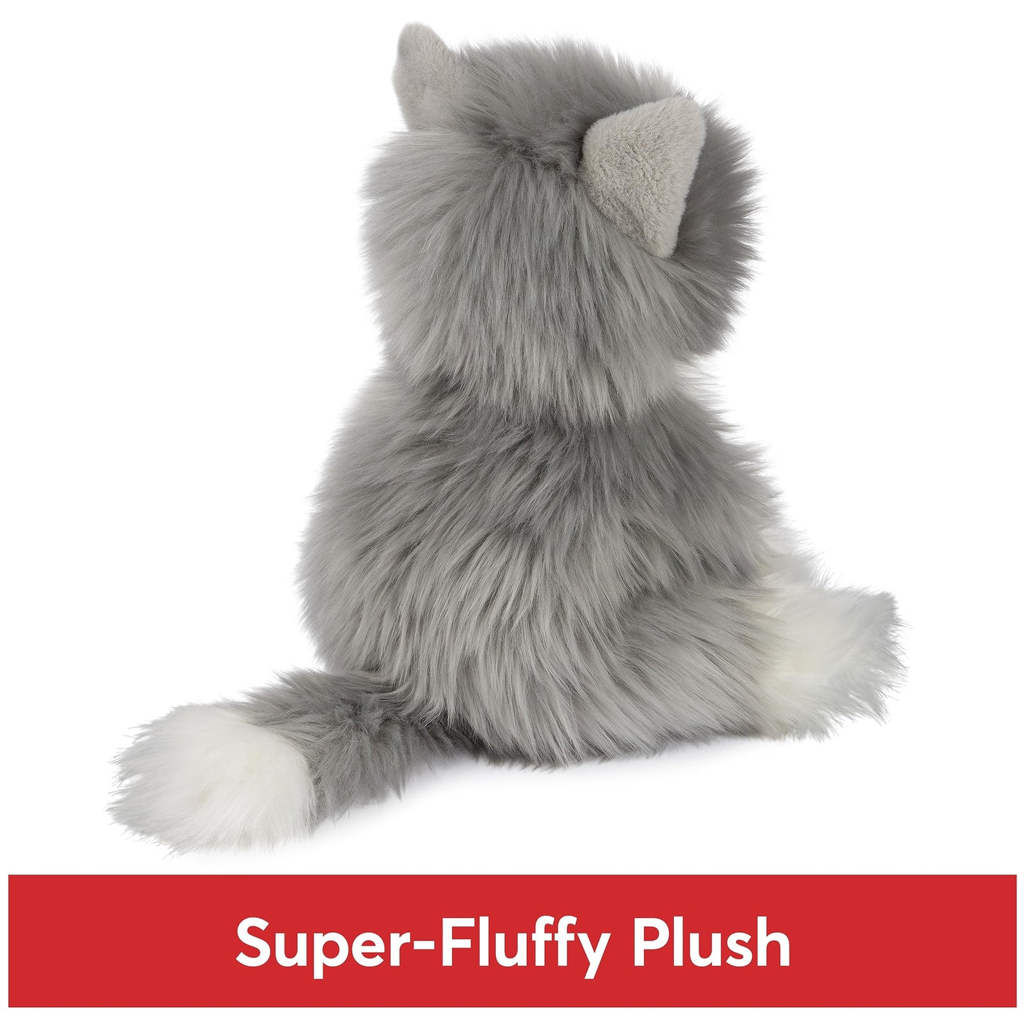 GUND Camilla Kitten Plush - Gray/White, 9” Premium Cat Stuffed Animal, Medium, for Ages 1 and Up