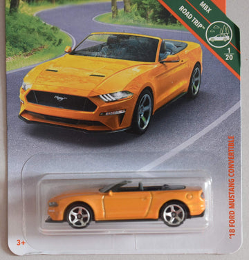 Matchbox 2019 MBX Road Trip '18 Ford Mustang Convertible 4/100, Orange