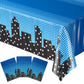 Blue Orchards Superhero Cityscape Table Covers (Pack of 3) 108x54 XL - Superhero Table Cloth for Parties, Birthday Party Supplie