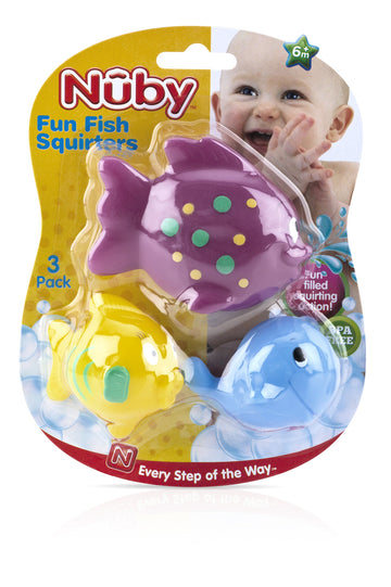 Nuby Fun Fish Squirters - 3 Pack