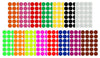 Royal Green Round Stickers 1 inch in 15 Colored Sticker Dots 25mm - 360 Pack