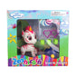 Dress-Up Zoonicorn - Pink Zoonicorn with Green Shoes - ALIEL