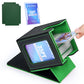 Uaono Card Deck Box With Mtg Commander Display, Deck Case Holds 100+ Double-Sleeved Cards, Trading Card Storage Box Fits Tcg/Ptcg/Sports Card With 2 Dividers, 1 Toploader (Black, Dark Green)